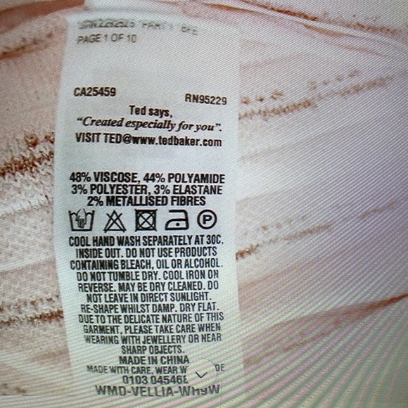 Ted baker London knit skater dress size 1 - Picture 7 of 14